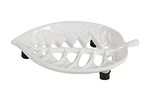 Seifenschale Blatt Gusseisen Weiß Nostalgie Seifenhalter Vintage Seifenschale Blatt Gusseisen Weiß Nostalgie Seifenhalter Vintage von zeitzone