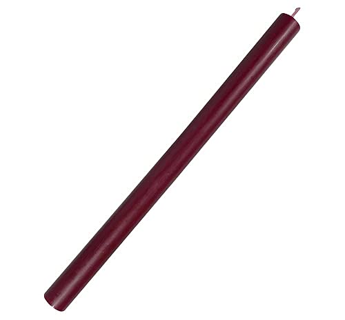 Stabkerze Bordeaux Rot Durchgefärbt 29 cm Lang Tropffrei Premium von zeitzone