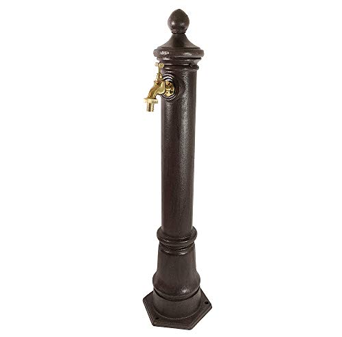 Wasserzapfsäule Wasserzapfstelle für Garten Standbrunnen mit Wasserhahn Antik-Stil Braun 80cm Wasserzapfsäule Wasserzapfstelle für Garten Standbrunnen mit Wasserhahn Antik-Stil Braun 80cm von zeitzone