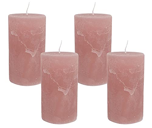 zeitzone 4 Rustic Stumpenkerzen Premium Kerze Rosenholz Rosa 7x12cm - 55 Std Brenndauer zeitzone 4 Rustic Stumpenkerzen Premium Kerze Rosenholz Rosa 7x12cm - 55 Std Brenndauer von zeitzone