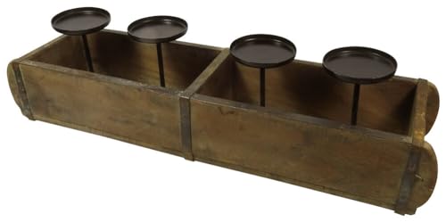 Adventskranz Alte Ziegelformen zum Dekorieren Holz 4 Kerzenhalter Vintage Adventskranz Alte Ziegelformen zum Dekorieren Holz 4 Kerzenhalter Vintage von zeitzone