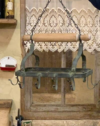 zeitzone Fleischhaken Küchenkrone Wurstkrone Küche Eisen Antik-Stil Nostalgie von zeitzone