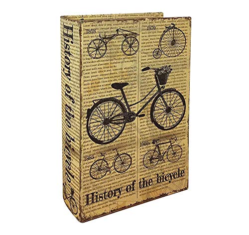 zeitzone Hohles Buch mit Geheimfach History of The Bicycle Buchversteck Nostalgie 27cm von zeitzone