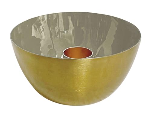 Kerzenhalter Metall Gold Taupe Kerzenleuchter Kerzenschale Kerzenständer Ø 10cm Kerzenhalter Metall Gold Taupe Kerzenleuchter Kerzenschale Kerzenständer Ø 10cm von zeitzone