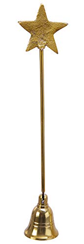 zeitzone Kerzenlöscher Stern Gold Weihnachten Flammenlöscher Dochtlöscher 27cm von zeitzone