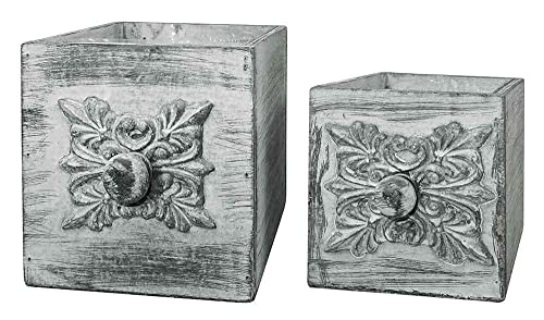 zeitzone Schublade zum Bepflanzen 2 Stück Pflanzschublade Holz Blumentopf Set Grau zeitzone Schublade zum Bepflanzen 2 Stück Pflanzschublade Holz Blumentopf Set Grau von zeitzone