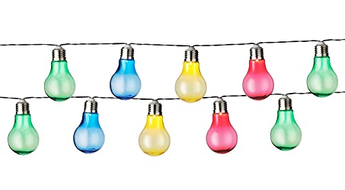 zeitzone Solar Lichterkette Glühbirne 10 Stück Bunt Garten Partyleuchten für Pavillon von zeitzone