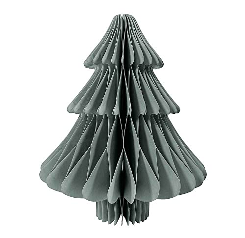 zeitzone Tannenbaum Papier Grau Weihnachtsbaum Papierbaum 3D Weihnachtsdeko 18cm von zeitzone