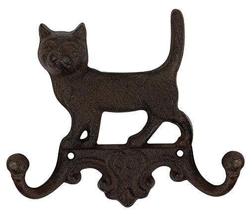 zeitzone Wandgarderobe Katze Garderobenhaken Doppelhaken Gusseisen Antik-Braun zeitzone Wandgarderobe Katze Garderobenhaken Doppelhaken Gusseisen Antik-Braun von zeitzone