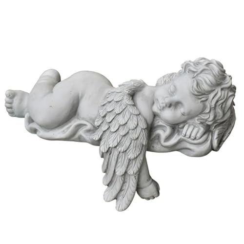 Schlafende Baby-engelsstatue, Cherub Mit Flügeln, Gartenstatue, Kleiner Junge, Engel Aus Kunstharz, Skulptur Für Draußen Und Drinnen, Für Gartenengel, Gartenstatuen, Outdoor-dekoration, Engelsbaby Schlafende Baby-engelsstatue, Cherub Mit Flügeln, Gartenstatue, Kleiner Junge, Engel Aus Kunstharz, Skulptur Für Draußen Und Drinnen, Für Gartenengel, Gartenstatuen, Outdoor-dekoration, Engelsbaby von zenggp