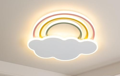 Deckenlampe Kinderzimmerlampe 40CM, Kinderzimmer Lampe Decke mit Fernbedienung, Kreativen Wolkenlampe Regenbogen LED Deckenleuchte 3000K-6000K dimmbar, Timer & Nachtlicht für Babyzimmer Schlafzimmer Deckenlampe Kinderzimmerlampe 40CM, Kinderzimmer Lampe Decke mit Fernbedienung, Kreativen Wolkenlampe Regenbogen LED Deckenleuchte 3000K-6000K dimmbar, Timer & Nachtlicht für Babyzimmer Schlafzimmer von zenlavia