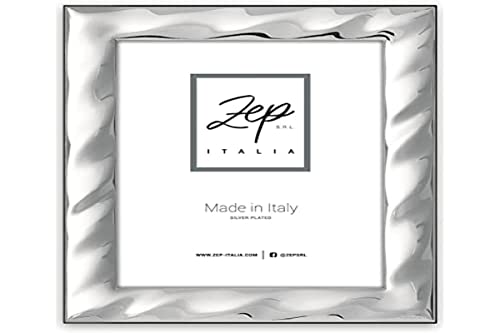 zep srl SAVONA Tischrahmen aus Silver Plated für Fotos 13 x 18, horizontal positionierbar, versilbert, hergestellt in Italien von zep srl