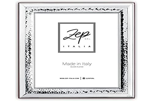 zep srl TREVI Tischrahmen aus Silver Plated für Fotos 13 x 18, horizontal positionierbar, versilbert, hergestellt in Italien von Zep
