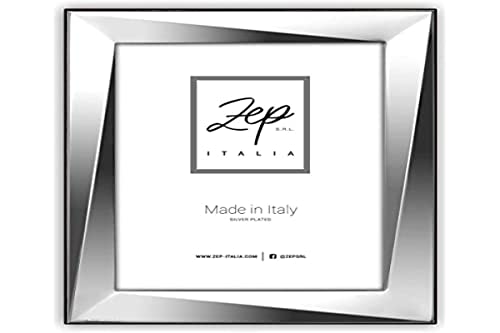 zep srl Tischrahmen aus Silver Plated für Fotos 13 x 18, horizontal positionierbar, versilbert, hergestellt in Italien von zep srl