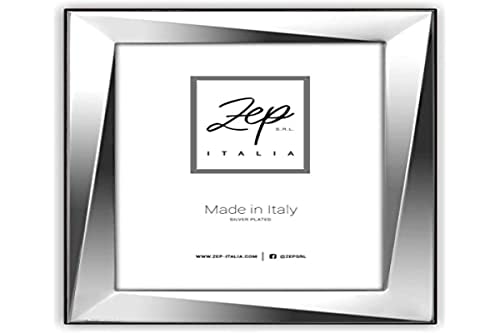 zep srl Tischrahmen aus Silver Plated für Fotos 15 x 20, auch horizontal positionierbar. Versilbert. Made in Italy von zep srl