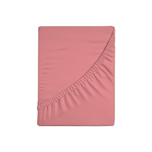 Zer0bed, Spannbettlaken für Doppelbett, einfarbig, 100% Baumwolle, Maxi-Ecke, 30 cm, für Doppelbett, Malve, 180 x 200 cm von zer0bed