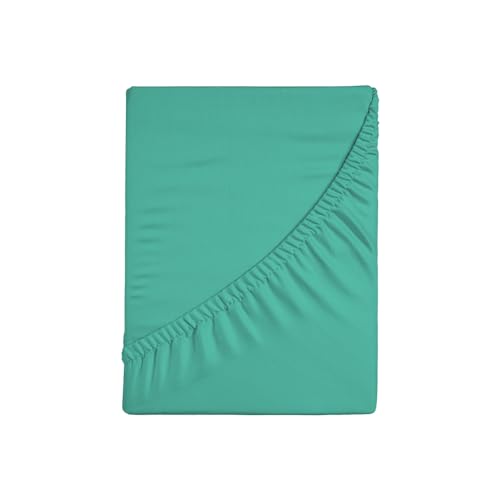 Zer0bed, Spannbettlaken mit Ecken, einfarbig, 100% Baumwolle, 30 cm Maxi-Winkel, 130x200 cm, Aqua, 130x200 cm Zer0bed, Spannbettlaken mit Ecken, einfarbig, 100% Baumwolle, 30 cm Maxi-Winkel, 130x200 cm, Aqua, 130x200 cm von zer0bed