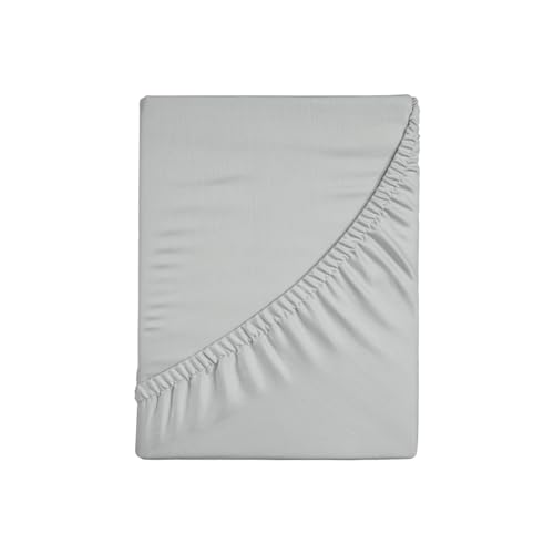 Zer0bed, Spannbettlaken für französisches Bett, einfarbig, 100% Baumwolle, Maxi-Ecke, 30 cm, französisches Bett, Grau, 130 x 200 cm Zer0bed, Spannbettlaken für französisches Bett, einfarbig, 100% Baumwolle, Maxi-Ecke, 30 cm, französisches Bett, Grau, 130 x 200 cm von zer0bed