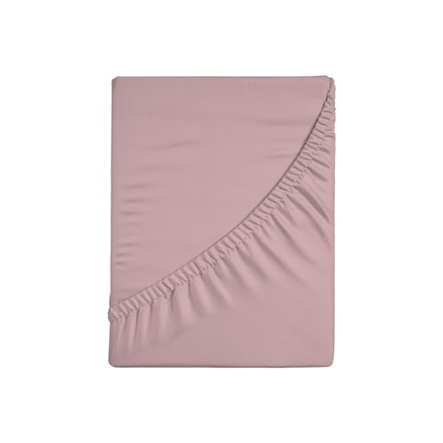 Zer0bed, Spannbettlaken für französisches Bett, einfarbig, 100% Baumwolle, Maxi-Ecke, 30 cm, französisches Bett, Rosa, 130 x 200 cm Zer0bed, Spannbettlaken für französisches Bett, einfarbig, 100% Baumwolle, Maxi-Ecke, 30 cm, französisches Bett, Rosa, 130 x 200 cm von zer0bed