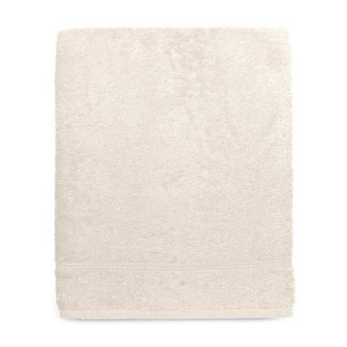 Zerobed | Badetuch aus Frottee einfarbig | 90 x 140 cm | 100% Baumwolle | Elfenbein von zer0bed