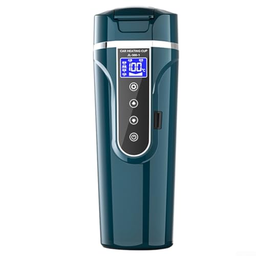 12V Auto Wasserkocher für Kaffee und Tee, Edelstahl Elektrischer Becher für schnelles Aufheizen (grün) von zeroupshop