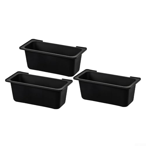 3 Stück Ölablasswanne zum Grillen von Silikon-Fettsammler zur Minimierung von Aufflackern (schwarz) von zeroupshop