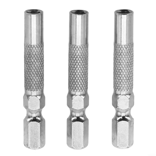 3 x Sechskant-Einsatz-Bit-Adapter, 6 x 35 mm untere Größe mit Magnethalter, passend für 4-mm-Bits für elektrische Schraubendreher 3 x Sechskant-Einsatz-Bit-Adapter, 6 x 35 mm untere Größe mit Magnethalter, passend für 4-mm-Bits für elektrische Schraubendreher von zeroupshop