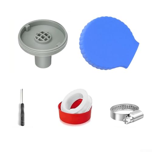 32 mm Pool-Einlassdüsen-Set zur Optimierung der Poolwasserzirkulation und Schmutzentfernung mit Rohradapterdichtung und Sicherheitsclip für Wohnpool und Spa (Blau (Anzug)) von zeroupshop