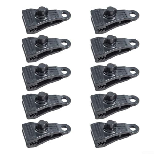 510 Stück robuste, winddichte Zelt-Clips, verstellbare Outdoor-Clips für sichere Überdachung (10 Stück) von zeroupshop
