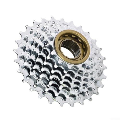 7/9 Gang Mountainbike Ritzel mit Gewinde-Design, ideal für Turm-Basisräder, aus Stahl (7s 13-28t Gold) von zeroupshop