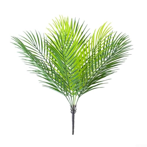 9 Köpfe künstliche tropische Palme, realistische Zimmerpflanze für Schlafzimmerdekoration, Grün für eine erfrischende Atmosphäre (hellgrün) von zeroupshop