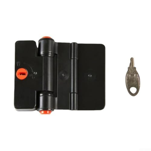 ABS Doppelknopf Passwortschloss für Kühlschrank, Schränke und Schubladen, Kindersicherung, Mehrzweckschloss mit einfacher Installation ohne Werkzeug (schwarz (Schlüssel)) von zeroupshop