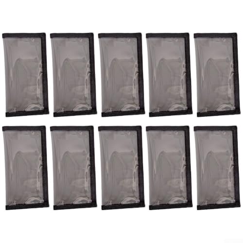 Angelköder Wraps 10 Stück transparente Abdeckungen aus PVC zum Schutz der Haken während der Aufbewahrung von Ködern (transparent-grau L) von zeroupshop