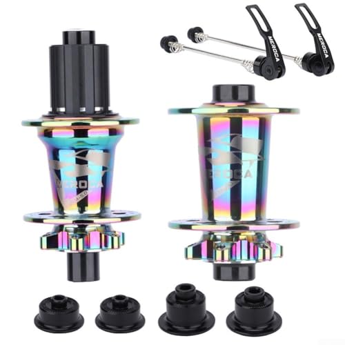 Anspruchsvolles Design der Mountainbike-Naben mit einem doppelten Setup von 32 Löchern für maximale Kompatibilität mit Steckachsen (mehrfarbig) von zeroupshop