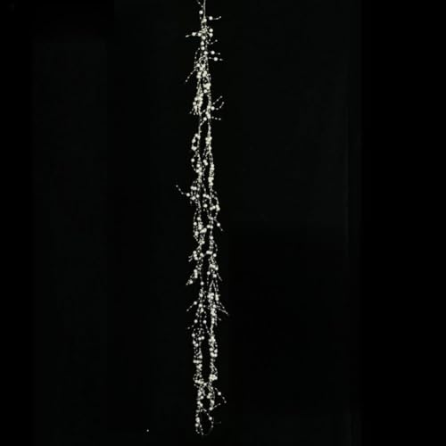 Atemberaubende Eiszapfen aus klarem Glas für Weihnachtsbäume schaffen eine festliche Atmosphäre (cremefarben) von zeroupshop