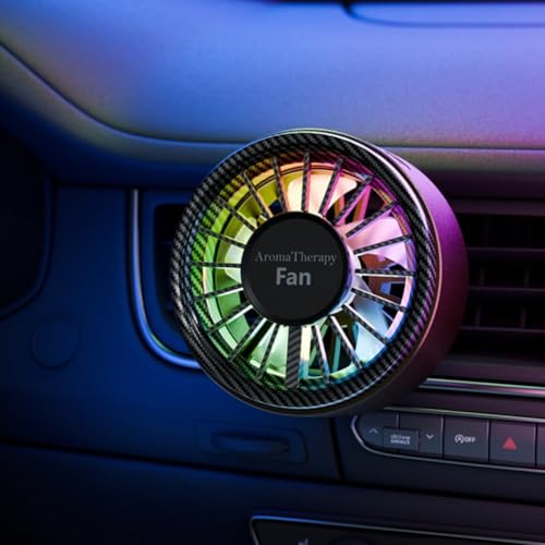 Auto-Aromatherapie-Ventilator mit USB-Kühlung und einstellbaren Lüftergeschwindigkeiten, Lufterfrischer-Diffusor für einfache Befestigung an Lüftungsschlitzen und 360-Grad-Luftstrom Auto-Aromatherapie-Ventilator mit USB-Kühlung und einstellbaren Lüftergeschwindigkeiten, Lufterfrischer-Diffusor für einfache Befestigung an Lüftungsschlitzen und 360-Grad-Luftstrom von zeroupshop