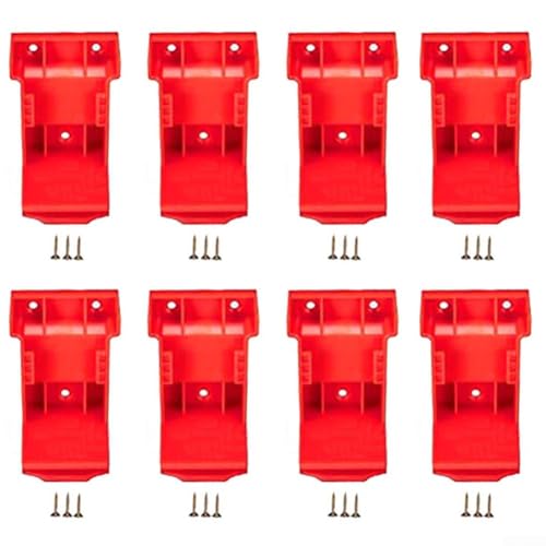 Batteriehalter Werkzeughalterung für 18 V Bohrer, passend für 48111820 48111850 48111860 und 20 V Batterien, entworfen für die Montage an Wänden oder Werkbänken, um Platz zu sparen (8 Stück) von zeroupshop