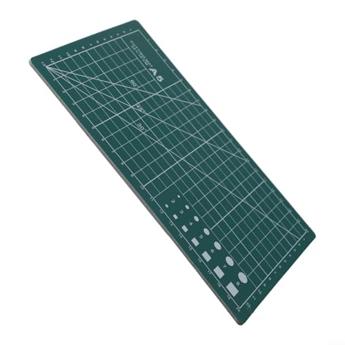 Doppelseitige Matte zum Basteln, perfekt zum Nähen und Schnitzen, mit einfachen Wartungsfunktionen (A5 grün) von zeroupshop