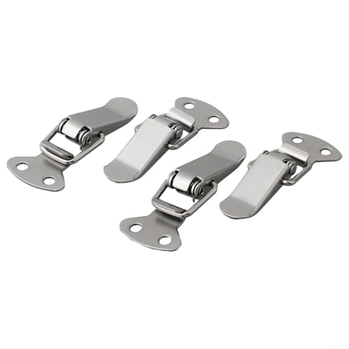 Edelstahl-Knebelklemmen, 48-teiliges Set mit Federmechanismus für zuverlässige Verschlusslösungen (4 Stück) von zeroupshop