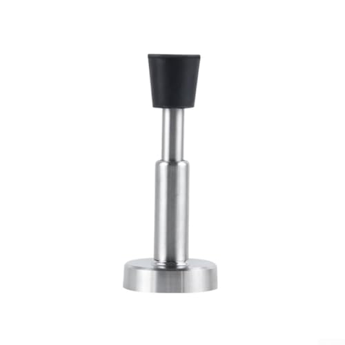 Einziehbarer hydraulischer Türstopper mit Teleskoppuffer, Edelstahl, Anti-Kollisions-Türstopper, einfache Installation ohne Bohren (Silber) von zeroupshop