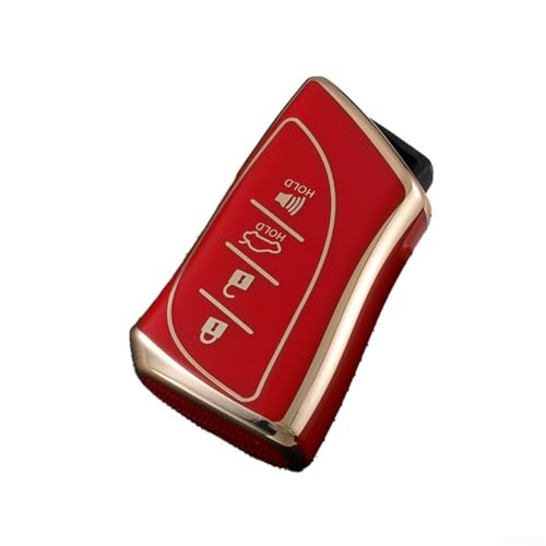 Für Autoschlüssel aus TPU für Lexus für ES, UX, IS, NX, Flexible DFor ESign zum Schutz vor Kratzern und Staub (Rot) von zeroupshop