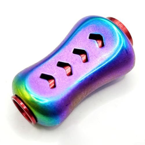 Für DAIWA Angelausrüstung, Edelstahl, für Spinner, Baitcast-Rollenknauf mit wesentlichen Komponenten (rot) von zeroupshop