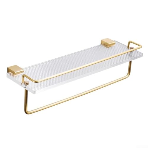 Funktionelles, minimalistisches Badezimmer-Regal, perfekt gefertigt aus Raumfahrt-Aluminium mit einem eleganten Look (mit Stange) von zeroupshop