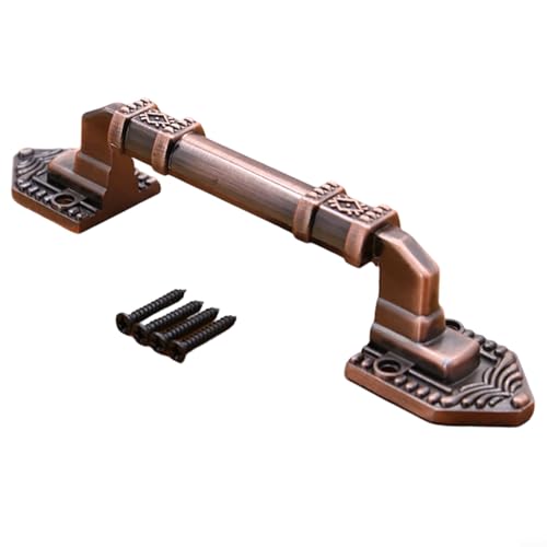 Griff aus Bronze-Aluminiumlegierung für Holz-Scheunentüren, Schränke, Kommoden mit rostbeständiger Oberfläche (Red Bronze-S) von zeroupshop