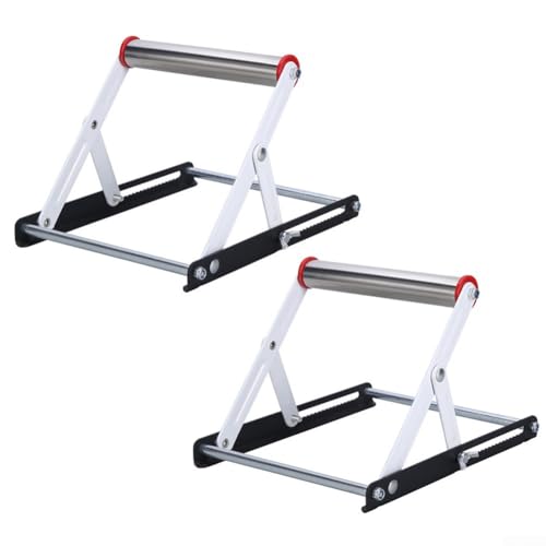 Klappbare Schneidemaschine Stützrahmen höhenverstellbar von 55 mm bis 135 mm für Stabilität (2 Stück) von zeroupshop