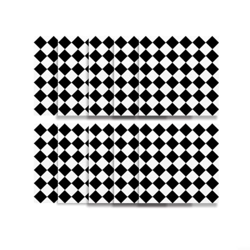 Kreative 3D-Mosaikfliesen-Aufkleber, PVC-Wandaufkleber für glatte Oberflächen in Küchen und Badezimmern (15 x 15 cm), 10 Stück von zeroupshop