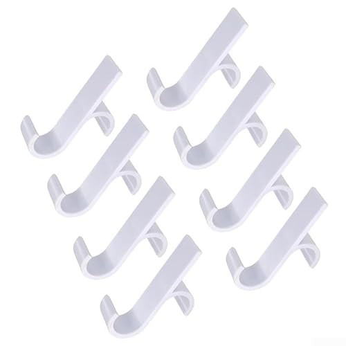 Kunststoffhaken für elektrische Handtuchhalter Installation an Heizkörpern, praktische Lösung zum Trocknen von Handtüchern und Kleidung in Bad und Waschraum mit vorhandener Wärme (weiß) von zeroupshop