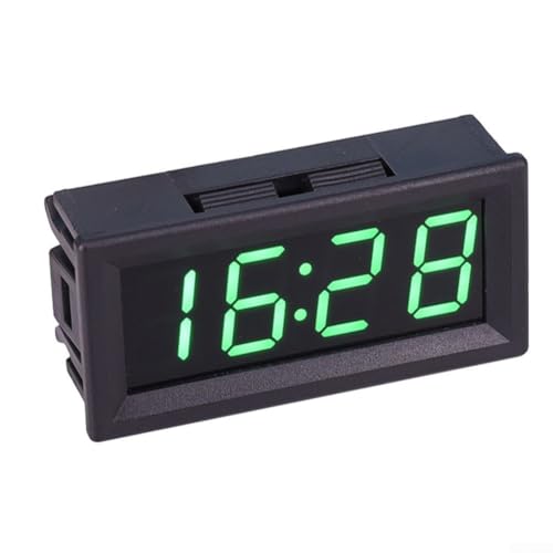 LED Digital Display Timer für Autos DIY Elektronische Uhr Kit mit Schnellinstallation und Speicherfunktion (Grün) von zeroupshop