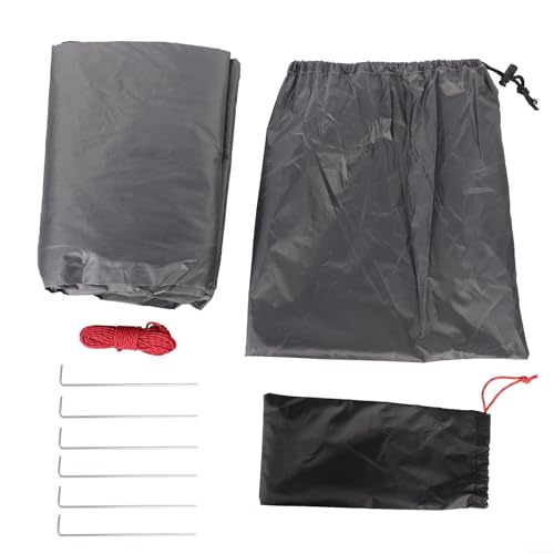 Leichtes, wasserdichtes Zelt für eine Person mit Netz-Belüftungsöffnungen für verbesserte Luftzirkulation (dunkelgrau) von zeroupshop