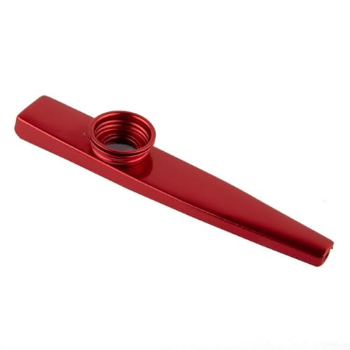 Metal Kazoo Mundharmonika für Anfänger, leichtes Aluminium-Musikinstrument, einfach zu spielen, geeignet für Partner-Musikaktivitäten (rot) von zeroupshop